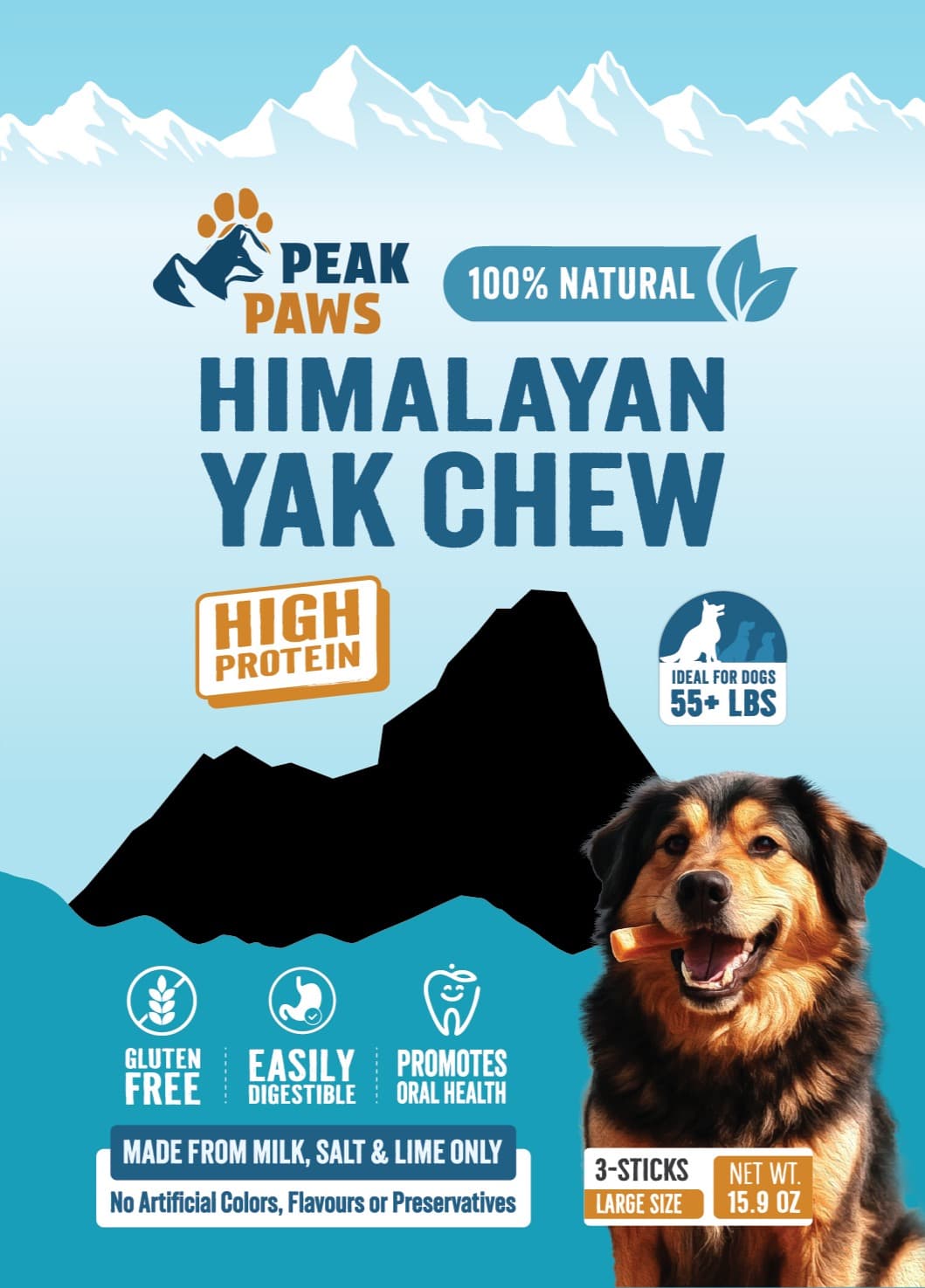 Large Size Himalayan Yak Chew - 55+ lbs